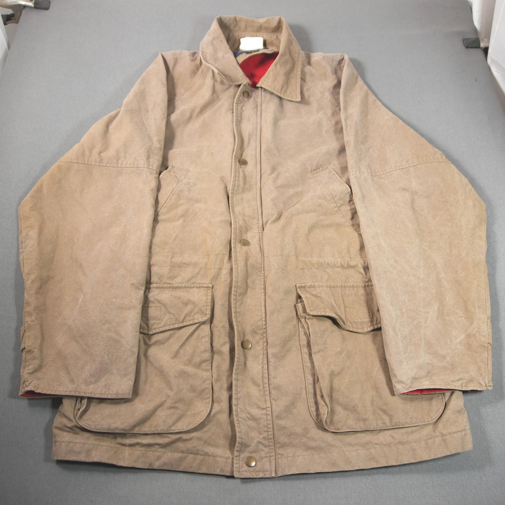 VTG 70s Brooks Brothers Brooksgate Down Filled Cotton Field Barn Men Jacket L